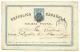 SPAIN ESPAGNE 1873  1873  ENTIER  STATIONARY   Nº 1  USED CORUÑA  TO BARCELONA  "TARGETA "   " J" - 1850-1931