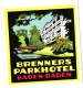 Delcampe - 12  Hotel Labels Sammlung  Etiketten -5 Heidelberg -  3 Baden Baden - 4 Hannover GERMANY Deutschand Surh Gute Behaltung - Hotel Labels