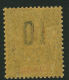 French:Gabon SG75a 1912 10c On 75c Fresh MLH - Other & Unclassified