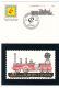 DENMARK POST CARD (4) TRAINS - Brieven En Documenten