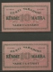 Estland Estonia 10 Marka 1922 - 2 Bank Notes Banknotes With Serial Numbers In The Row - Estland