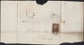 GB 1841-0013, QV 1d Red-Brown G-B SG8a Plate 17 (Spec BS6) Letter Sheet W/ Black MC Cancel (4 Scans) - Lettres & Documents