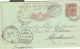 STORIA POSTALE, UMBERTO I° Cent.10, Mill.89, PER ESTERO, TIMBRO POSTE S.REMO, PORTO MAURIZIO, TIMBRO AMBULANT STUTTGART - Storia Postale