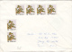 TREES, BONSAI, BAMBUS, PHEONIX, STAMPS ON AIRMAIL COVER, 1990, CHINA - Covers & Documents