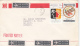 CUISINE, ENVIRONEMENT DAY,  STAMPS ON AIRMAIL COVER, 1990, HONK KONG - Covers & Documents