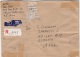 HAUSES, STATUES, STAMPS ON REGISTERED AIRMAIL COVER, 1996, CHINA - Covers & Documents