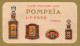 PUBLICITÉ PARFUM - CARTE PARFUMÉE Avec POMPEÏA - L.T. PIVER, PARIS - AU DOS: PUBLICITÉ Pour EAU DE COLOGNE (o-390) - Anciennes (jusque 1960)