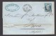 FRANCE 1875 N° 60 Obl. S/Lettre Entiére Marseille Bateau à Vapeur GC 5055 Algérie Philippeville - 1871-1875 Cérès