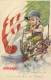 Illustration V. CASTELLI - La Mia Patria é Sul Grappa - Drapeau Italien Avec L'écu De Savoie - Enfant En Uniforme (3371 - Castelli