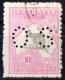 Australia 1915 Kangaroo 10 Shillings Grey &amp; Pink 3rd Wmk Perf OS Used - Oblitérés