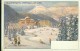 Litho Südbahnhotel Semmering Bei Wien Skifahrer Gezeichnet 15.8.1913 Nach Oberursel - Semmering