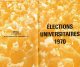 ELECTIONS  UNIVERSITAIRES 1970)  Fascicule Explicatif élections Universités Nouvelles Modalités - Diplomas Y Calificaciones Escolares
