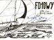 Amateur Radio QSL Card France FD1OWY Sail Boat Yacht - Radio Amateur