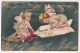 New Year 1906 Vintage Original Postcard Child Angels Cpa Ak (W3_1932) - Angeles