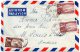 4  Old Air Mail Covers Mailed To USA - Airmail