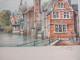 Signé BARDAY BRUGES LE QUAI DU ROSAIRE Lithographie 23cmx17cm Sur Papier - Belgique - Watercolours