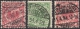 Germany, 3 Stamps: 5 Pf., 10 Pf. 1889, Sc # 47, 48, Mi # 46, 47, Used (2) - Oblitérés