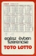 En L´ état Petit Calendrier Publicitaire 1969 - "Toto Lotto" Loto Loterie Femme Sexy Trèfle - PUB Publicité (Hongrie) - Petit Format : 1961-70