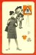 Petit Calendrier Publicitaire 1968 - Illustrateur Artiste Peintre MODE Habillement - PUB Publicité (Hongrie) - Klein Formaat: 1961-70
