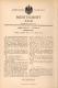 Original Patentschrift - A. Bruno In Detmold , 1894 , Scheitrechte Decke , Hochbau , Maurer , Hausbau , Architekt !!! - Architektur