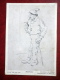 Illustration By Wilhelm Busch - Karikatur - Caricature - A Man With A Pipe - Unused - Busch, Wilhelm