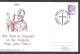 SPECIAL SOUVENIR  POSTCARD ,  POPE  JOHN  PAUL II  VISIT TO GREAT  BRITAIN  IN 1982. - FDC