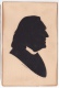 Franz Liszt Scisor Silouethe  Tarjeta Postal  Vintage Original Postcard Cpa Ak (W3_1798) - Silueta