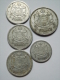 PIECE - MONACO - LOUIS II - LOT DE 5 PIECES - 5frs (1945) - 2 Frs (1943) X 3 - 1 Fr (1943) - ARMOIRIE - ALUMINIUM - 1922-1949 Louis II