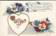 A Gift Of Love - Poem, Bouquets Of Pansies - Saint-Valentin