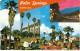 Palm Springs CA California, Corvette Sports Car, Golf Cart, C1960s/80s Vintage Postcard - Palm Springs