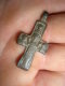Croix Byzantine Médiévale En Bronze,40 Mm, (Crucifix,Christ,Religieux,Médaille ...) - Archaeology