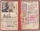 RAILROAD PASS CARD , 10 REVENUE STAMPS ,1938,ROMANIA - Europe