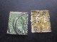 2 Timbres:US Postage USA United States Of America Perforé Perforés Perfin Perfins Stamp Perforated PERFORE  &gt;Trés Bie - Perfin