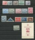 Czechoslovakia  1946 Accumulation MNH/MH (2 Stamps Are Used)Complete Sets CV 19 Euro - Unused Stamps