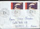 France-Envelope Circulated From Paris In Bucharest, Romania In 1975,with 2 Vignettes On The Back-2/scans - Storia Postale