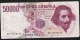 ITALIA  P113a   50.000 LIRE  6.2.1984 #GB/R       VG/F Tear With Tape - 50000 Lire