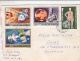 SPACE, COSMOS, SATTELITE, SPACE SHIPS, HUMAN BODY, STAMPS ON COVER, 1974, HUNGARY - Storia Postale