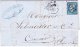 N°22 Sur Lettre De Lyon (Après Le Départ) Au Creusot - Avril 1864 - 1849-1876: Période Classique