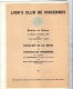 MENU AIR FRANCE  Les Châteaux De La Loire CHENONCEAUX  LION’S CLUB DE VINCENNES  Octobre 1958 - Menú