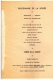 MENU AIR FRANCE  Les Châteaux De La Loire CHENONCEAUX  LION’S CLUB DE VINCENNES  Octobre 1958 - Menus