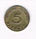 DUITSLAND 5 PFENNIG  1949 D - 5 Pfennig