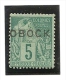 Obock - N° 13 , 5cts Vert Avec Charniére Légére * - Neufs