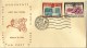 PAKISTAN 1964 MNH FDC FIRST DAY COVER SAVE MONUMENTS NUBIA TEMPLES OF THOT ABU SIMBEL ARCHEOLOGY LOST CIVILISATION - Pakistan