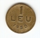 1 LEU - 1950 - REPUBLICA POPULARA ROMANA; ROMANIA--FLAT EDGE;THE ENGRAVER'S NAME: M. IONASCU - Roumanie