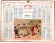 Rare & Splendide Calendrier Almanach Des Postes Et Télégraphes 1901 Du Calvados Oberthür / Chromo "Croquet Sur La Plage" - Big : 1901-20