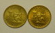 Monaco SET 1 Franc 1924 + 1926 HIGH GRADE - 1922-1949 Louis II