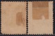 Kangaroo, Kangaroos Issue Of 1915, Watermark W6, 2/- Shillings, 2 Different Shades,  Australia Used, Map, Animal, - Gebraucht