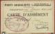 PARTI SOCIALISTE - S.F.I.O. - Carte D´ Adhérent De La Fédération Des Pyrénées-Orientales - Cachet - Historical Documents