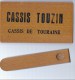 Boite A Carte Jeu De Cartes A Jouer En Bois Imprimé CASSIS TOUZIN Cassis De Touraine ( Indre Et Loire 37 TOURS Et Env ) - Boîtes