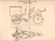 Original Patentschrift - F. R. Simms In London , 1898 , Frame For Motorcycle , Trike , Bike !!! - Motor Bikes